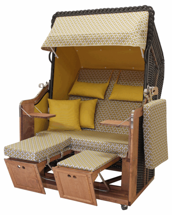 Strandkorb Ostsee Zweisitzer Oliver Yellow