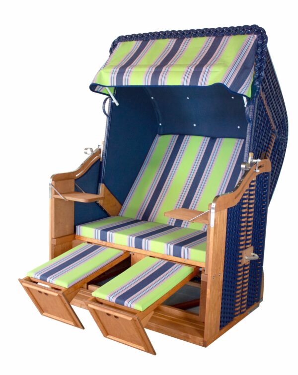 Strandkorb Usedom PVC Dunkelblau